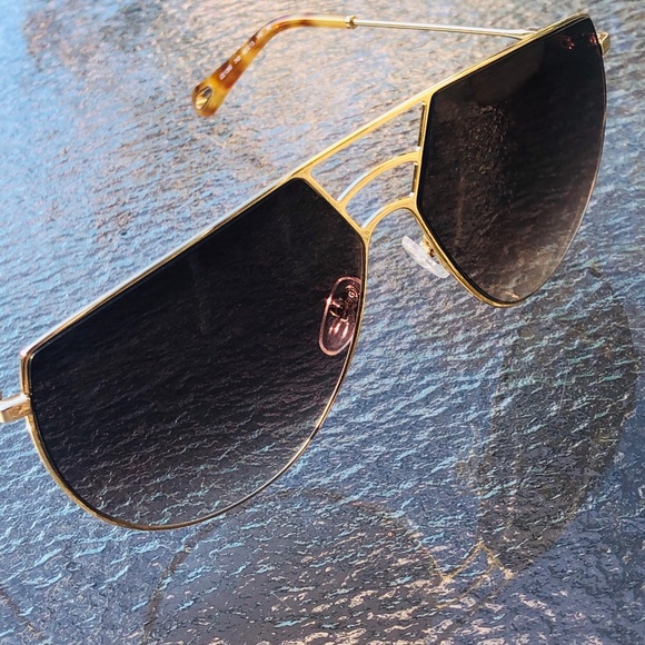 NEW Chloe sunglasses Authentic Gold Metal aviator - Picture 3 of 6